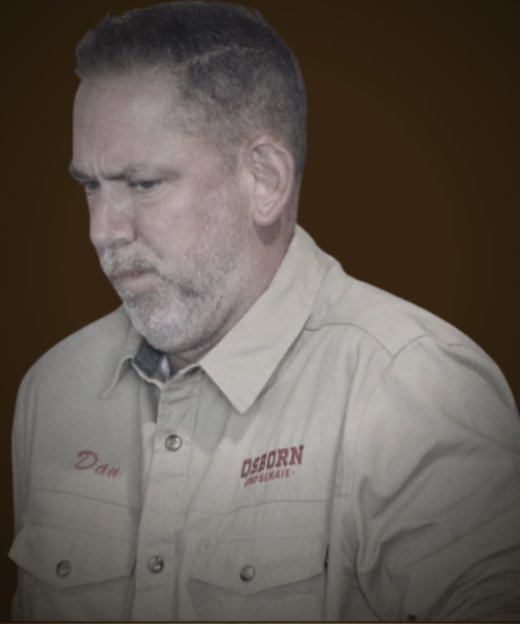 Wanted poster mugshot of Democrat Dan Osborn, Nebraska U.S. Senate candidate